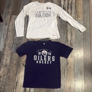 Edmonton Oilers Long Sleeve and Tee bundle